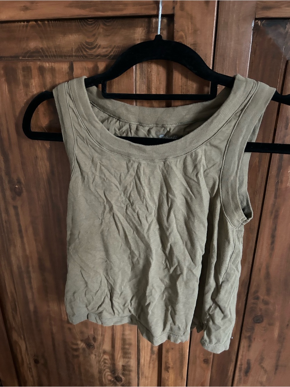 Madewell Women’s Olive Green Sleeveless Tank Top